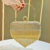 Fashionable Banquet Clutch, Diamond-encrusted Party Evening Bag, Paired with Wedding Dress, Banquet and Dinner Bag Casually