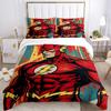 3pcs Flash Superhero Duvet Cover Set, 1 Duvet Cover + 2 Pillowcases (No Insert), High-Definition Print for All Seasons,Durable Yy251103009
