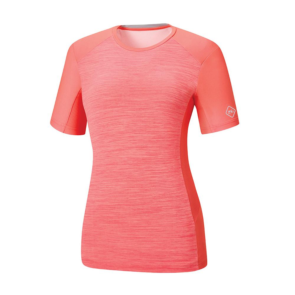 KOLPING Women'S Spandex Athletic Wear Round Short Sleeve T-Shirt Ravi Kpt4753W