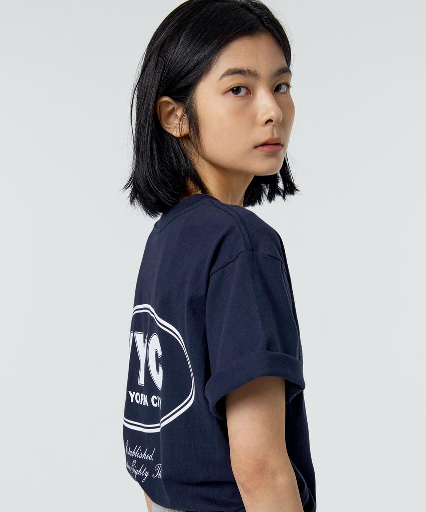 PAPERBOY Nyc Academy Short Sleeve T-Shirt - Navy