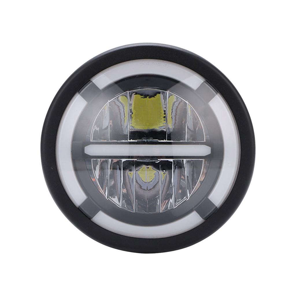 Universal 7 Inch Led Car Motorcycle Headlight DRL H4 Headlamp For Harley BMW Yamha Honda 7.5" Headlights Bracket Retro Bucket