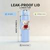 1PC Teddy Bear Toy Group Cartoon Print 750ml Color Plastic Sports Water Bottle Leakproof Flip Straw Lid Suitable for Sports Office Home Use