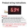 0.36'' DC 0-300V 0-600V 3 Wires Digital Voltmeter Calibrate Reading 0.36 Inch Red Green Blue LED Display Voltage Meter