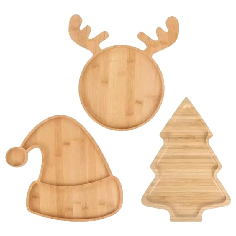 Servierplatte für Partydekoration Weihnachtlich thematische Speiseteller Dekorative Snacks Desserttablett Kreative Küchenutensilien