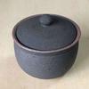 Landscape Hechimon Salt Pot, Large, Black, Made in Japan