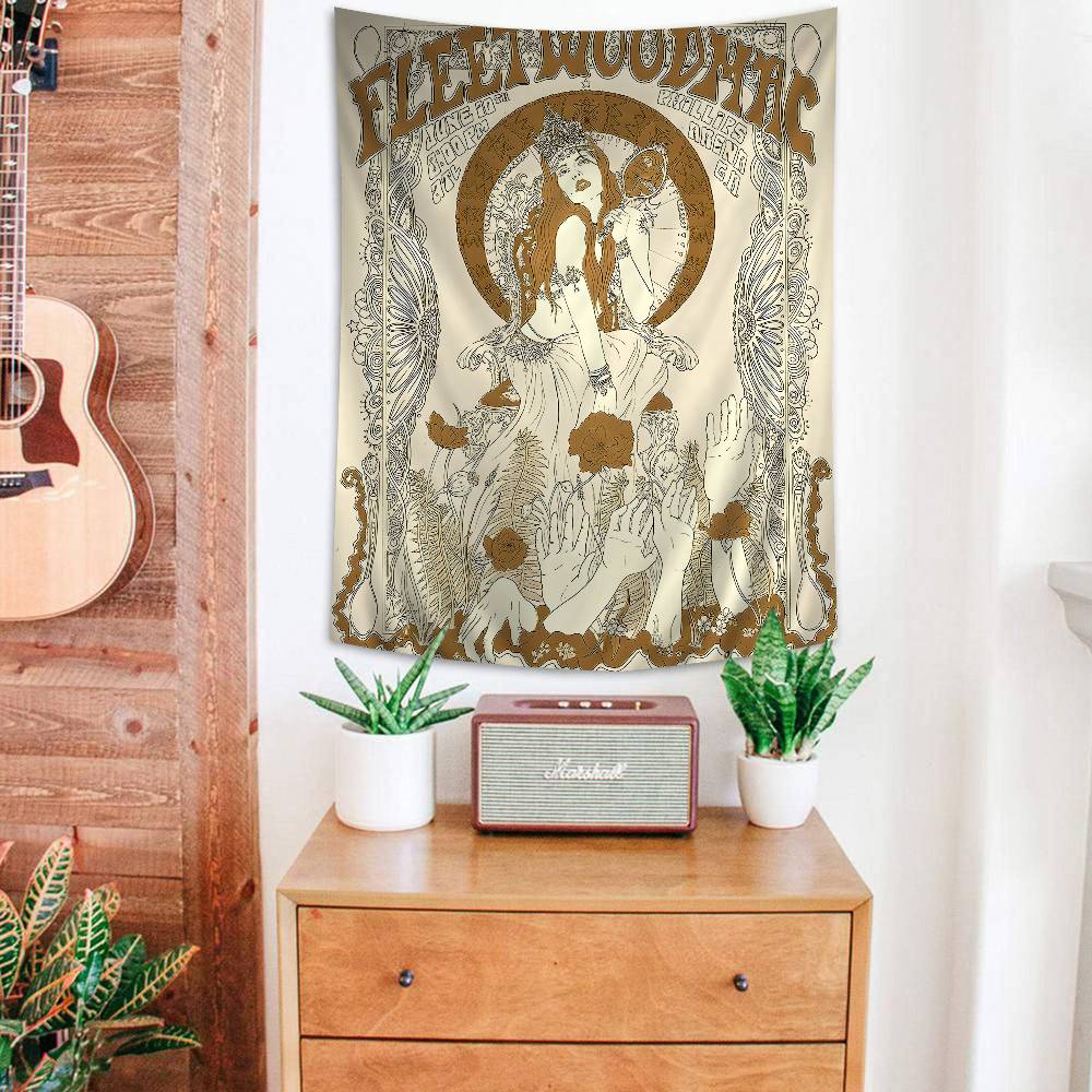 

FFleetwood Rock Band Mac Hanging Bohemian Tapestry Hanging Tarot Hippie Wall Rugs Dorm Home Decor 74x94cm(29x37in)
