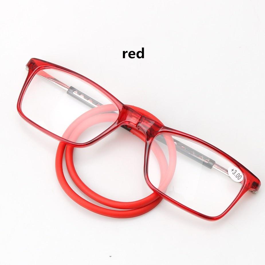 Portable magnetic reading glasses that can be hung around the neck with adjustable lanyard for men and women Anti-blue quality
