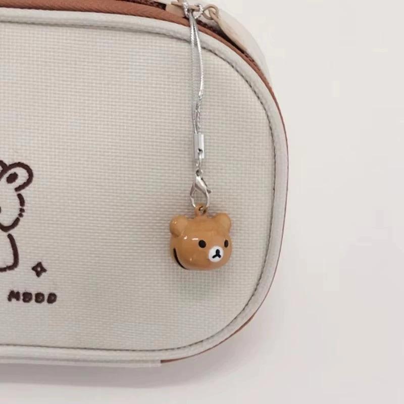 

Kawaii Rilakkuma Keychains Anime Lazy Brown Bear car key ring bags phone cute Pendant Backpack fashion Decor Classic Toys Gift