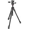 Manfrotto 290 Series Dual Tripod Aluminum 3 Section 3 Way Head Load Capacity 4kg