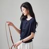 SOFSIL Women's Round Neck Short Sleeve Knit Cardigan