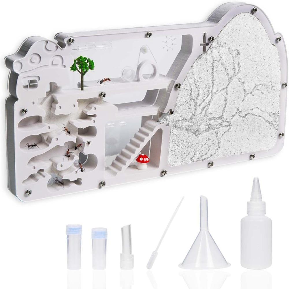 New Large Viewing Area Ant Farm Castle Ant Farms Plastics Sand Habitat Educational Science Gifts Ant Colony Observation Kits