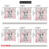 Set Of 2 Flat Printing Window Treatment Curtains Cute Little Elephant Polyester Without Electricity Wall Decor Curtain Machine Washable