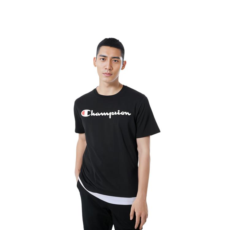 Champion SS21 T Shirt US Version Men's Black GT23H-Y06794-003