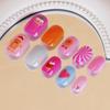 Popular Kids' Wearable Nail Set: 24 Cute Cartoon Colorful Removable False Nails