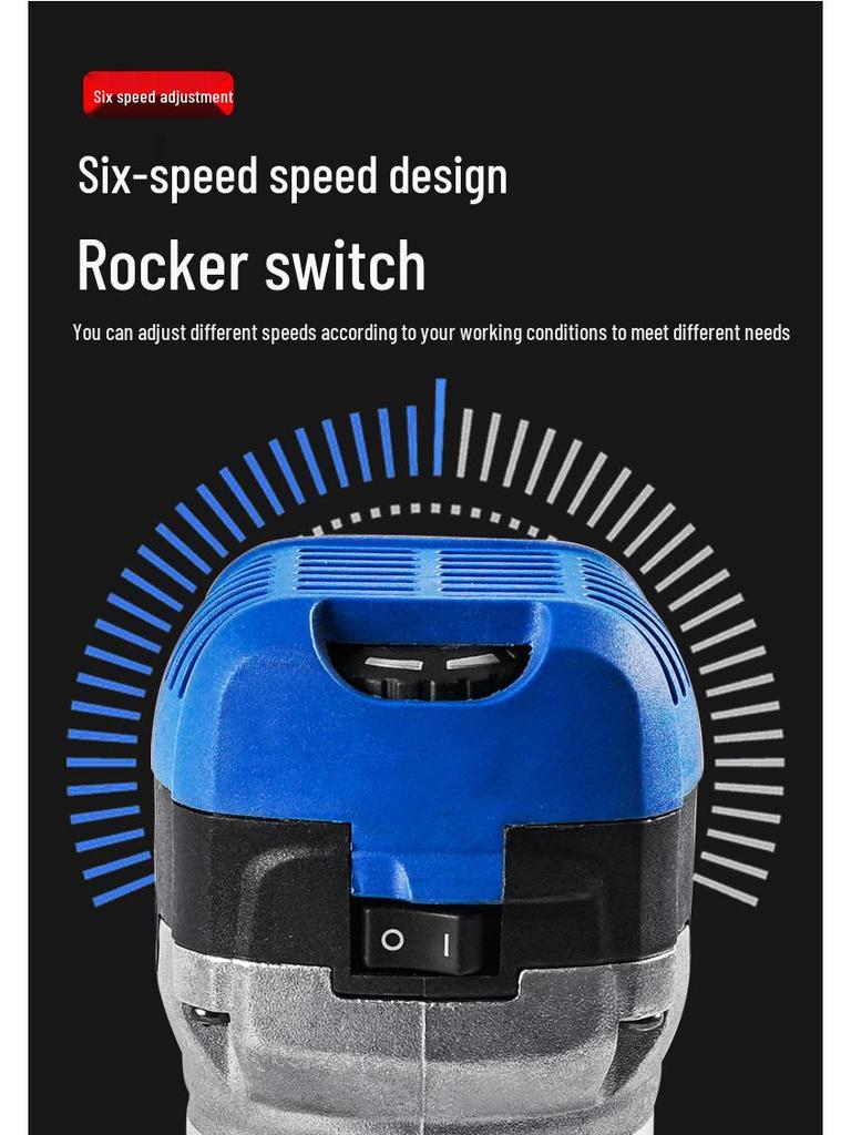 Electric Woodworking Trimmer & Router with Bakelite Base