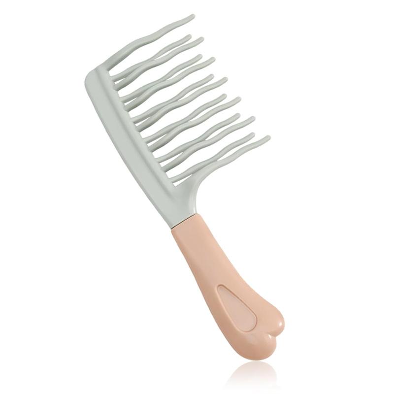 BEPAN Wide Tooth Comb with Double-layer Wavy Tooth Design Detangling Wide Tooth Combs for Curly Hair Double Sided Hair Detangling Comb