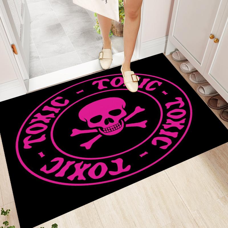 Skull Art Rugs and Carpets for Home Living Room BedRoom Decoration Area Rug Doormat Kitchen Bathroom Non-slip Mat Cartoon Rugs