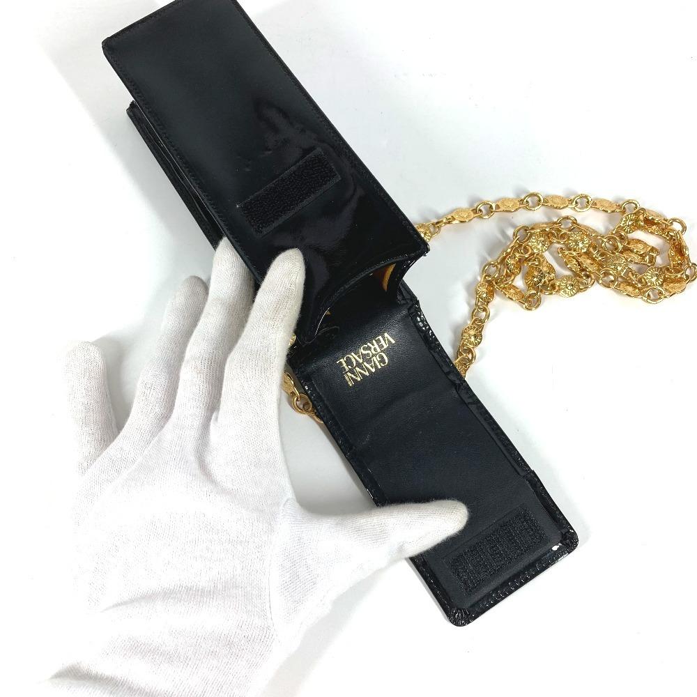 Versace Vintage Sunburst Logo Handytasche Umhängetasche Pochette Schultertasche