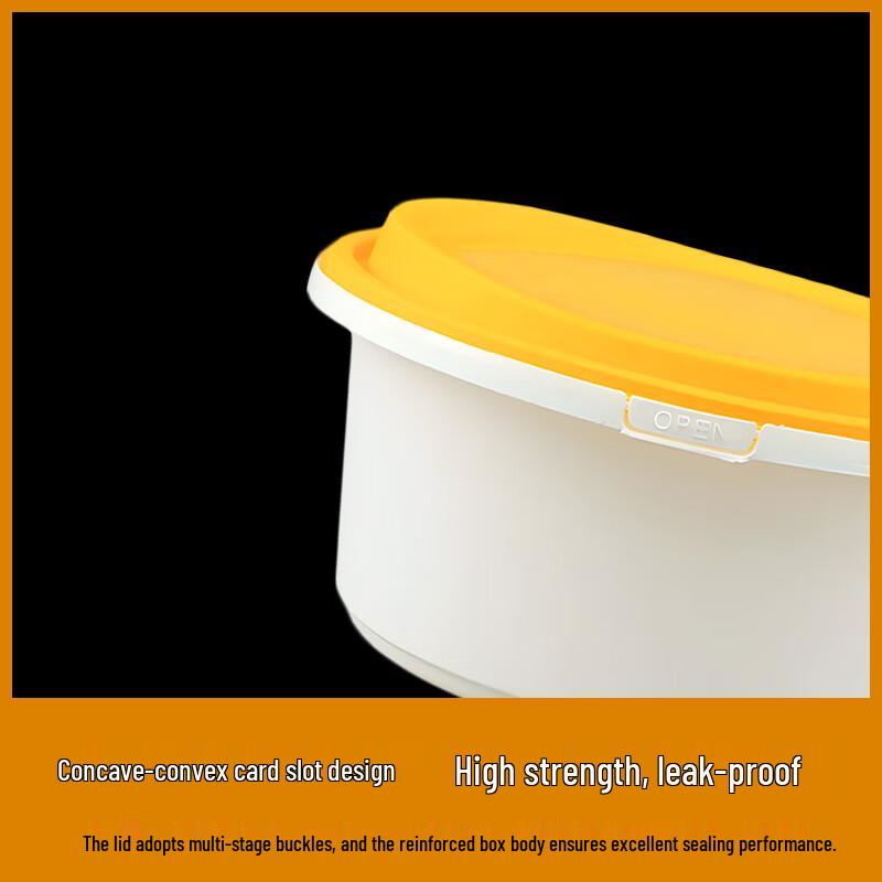 850ml Round Disposable Snap-Lock Takeaway Container