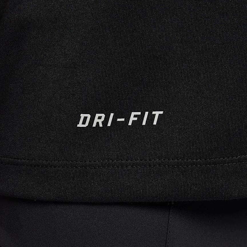 Nike Dri-Fit Team Legend Quick-Dry Comfortable Crew Neck Short Sleeve T-Shirt Women Tops Black IB8899-010