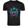 Neon Lion Head T-Shirt - Colorful Abstract Animal Graphic Tee