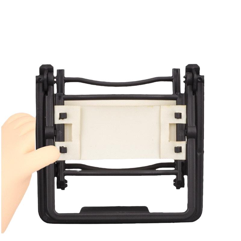 Miniature Folding Chair Ornament: Park Bench & Beach Chair Mobile Phone Holder Toy Accessory