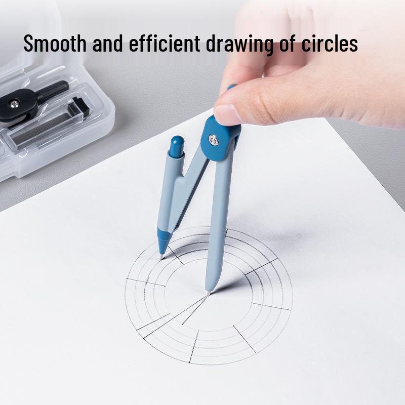 Genuine Deli VC1 Compass Set with 0.5MM Mechanical Pencil & 2B Exam Drawing