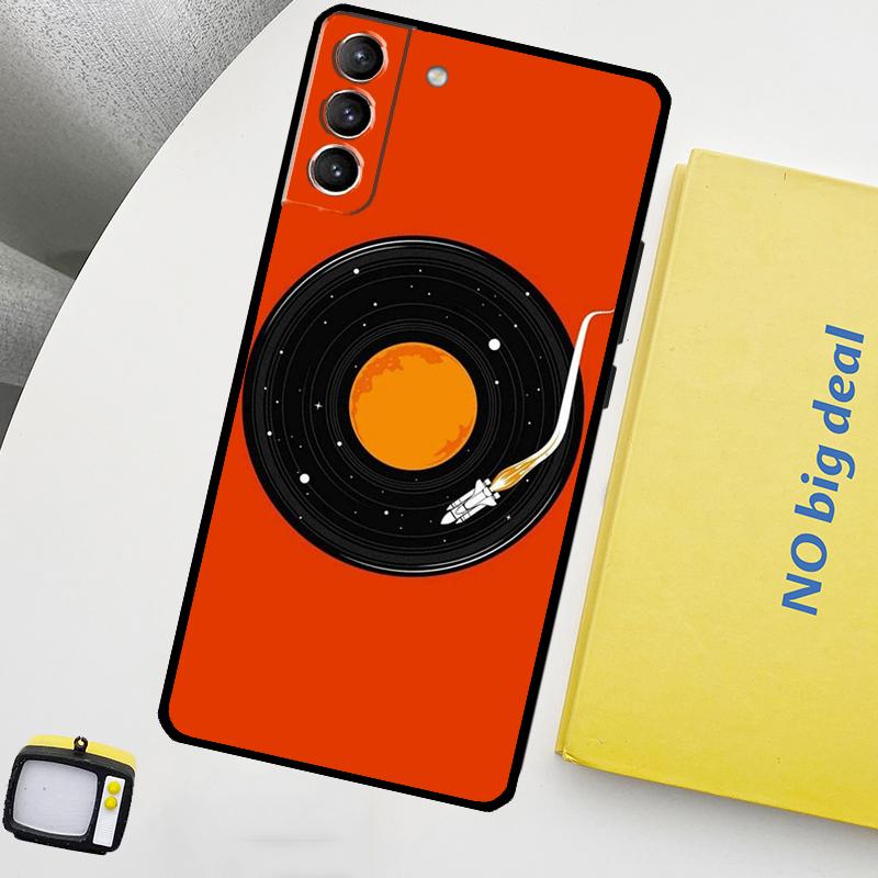 Vinyl DJ Record Art Phone Case For Samsung Galaxy S25 Ultra S21 S22 S23 S24 Ultra S9 S10 S20 Plus S25 FE Cover