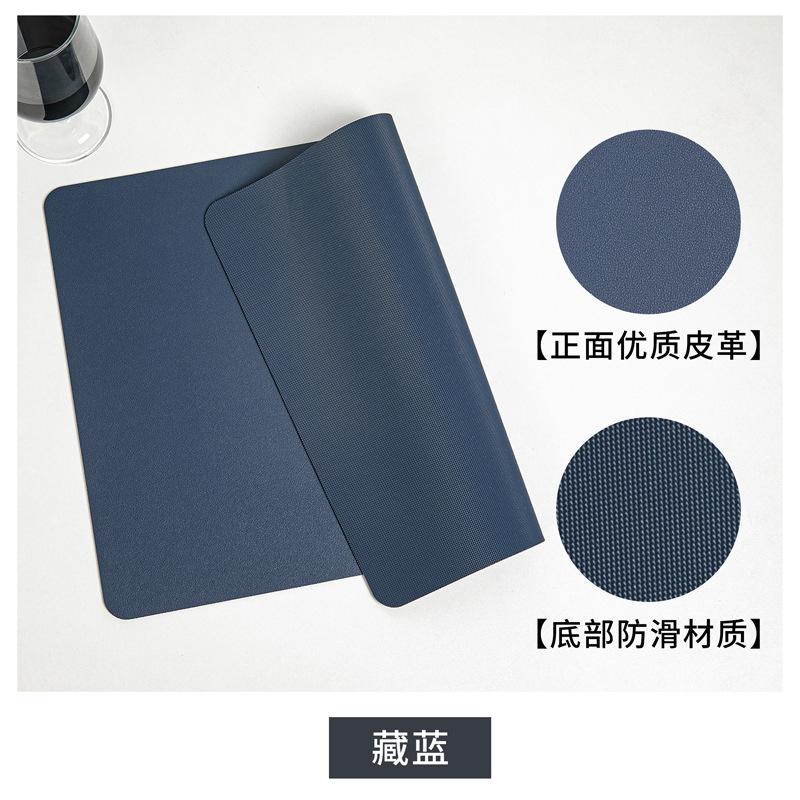 Nordic Style PVC Leather Placemats with Non Slip Bottom Waterproof Oil Resistant Heat Insulation Dining Table Mats for Home Use