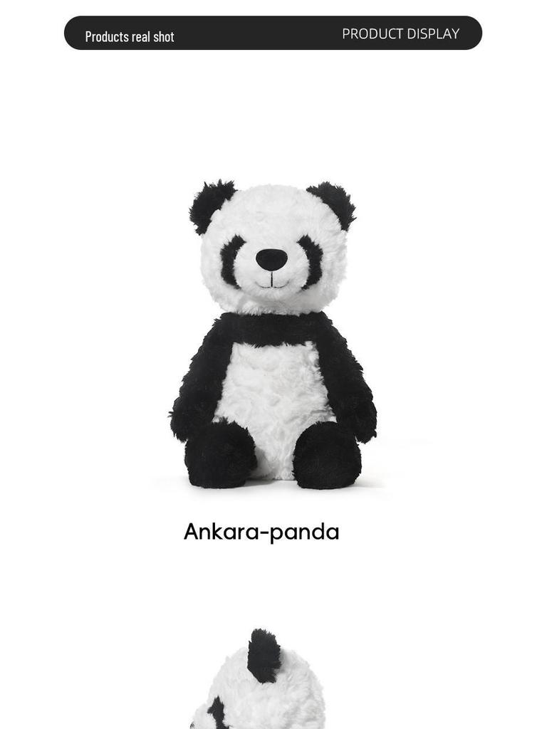 Ankara Panda Plush Toy - Soft Comfort Doll & Sleeping Pillow for Girls, Perfect Birthday Gift