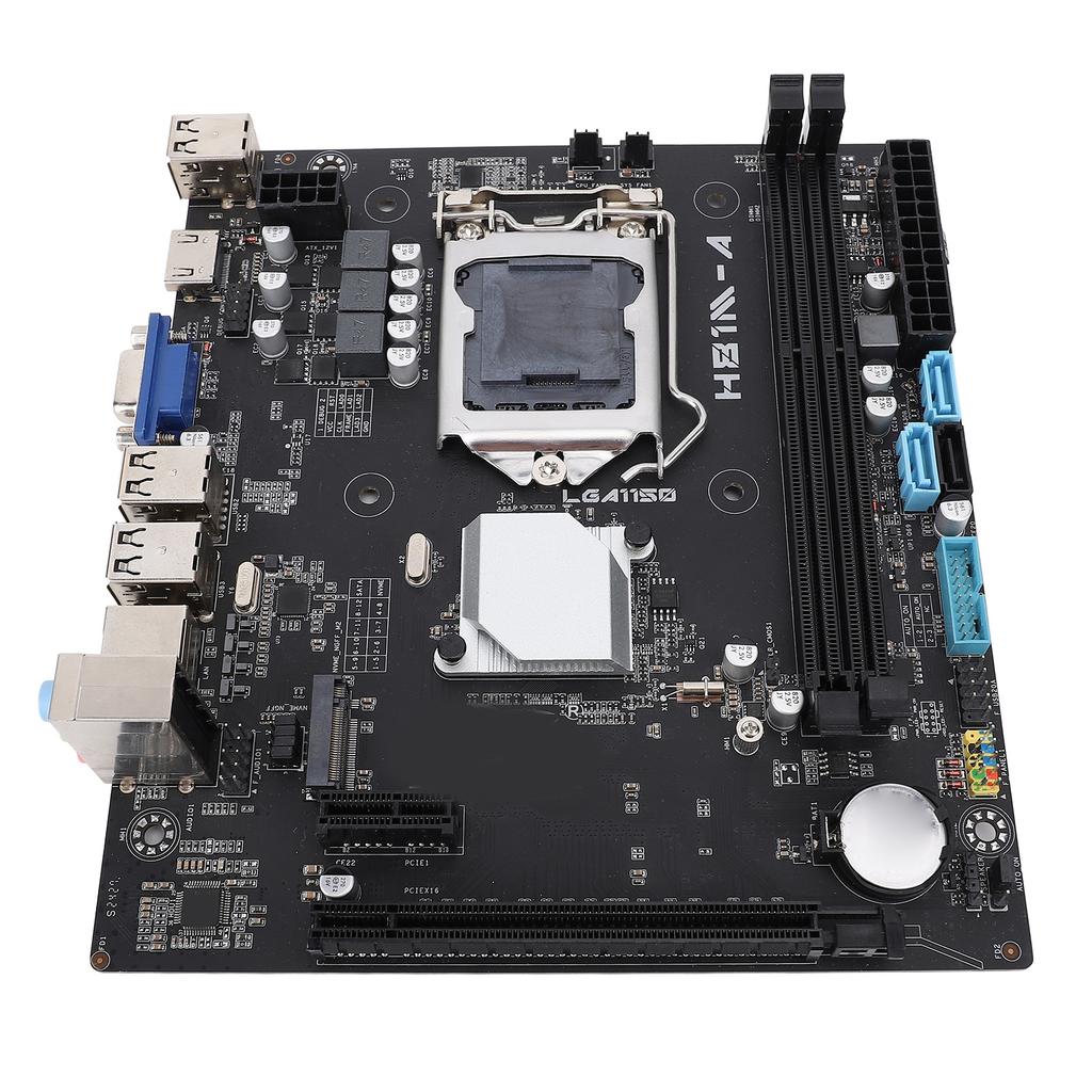 H81M A Mining Motherboard for LGA1150 ATX DDR3 Serial ATA3.0 M.2 NVME 1920x1080 60Hz PCIE 2.0x16 Gaming Motherboard for
