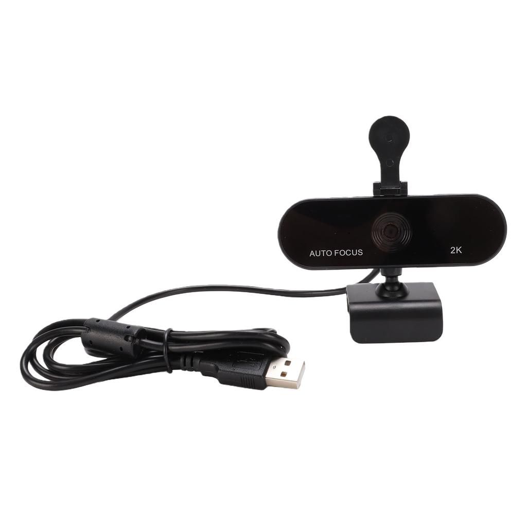 2K Webcam 5MP USB PDAF Phase Focusing Plug and Play Computer Webcam with Microphone for Live Streaming Meeting