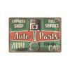 2024 American-Style Industrial Auto Repair Tin Sign - Frameless Decorative Wall Art