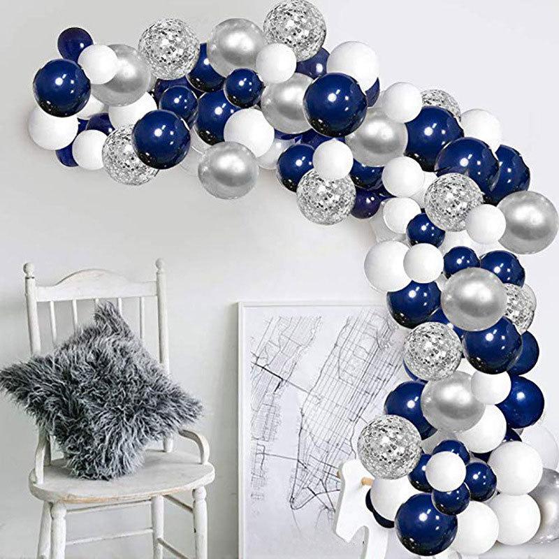 Birthday Balloon Arrangement Blue Balloon Chain Wedding Wedding Balloon Arch Balloon Set Premium