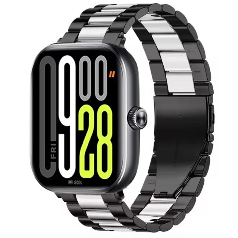 Metal Strap for Redmi Watch 5/Redmi Watch 4 Adjustable Stainless Steel Bracelet for Xiaomi Mi Band 9 Pro/Mi Band 8 Pro Wristband