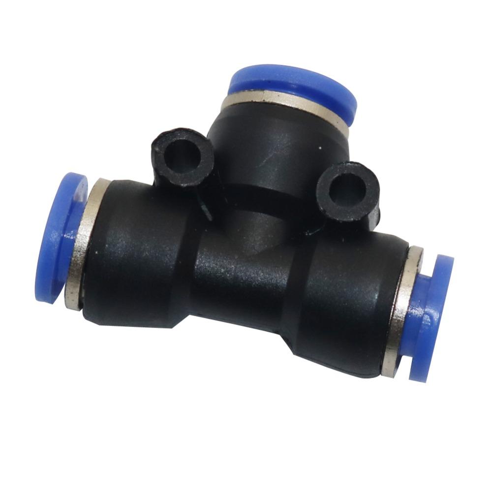 5 Pcs 6/8/10/12mm Tee Connector Garden Irrigation Quick Connectors Pneumatic Joint Mist Cooling System Adapters Water connector