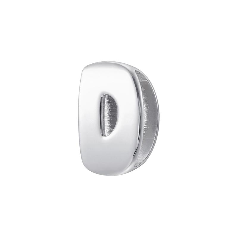 1Pcs Silvery Large/Small Polished Bead Letter Charm Pendant Suitable for Handmade Jewellery Accessories 1 Piece: VZ518