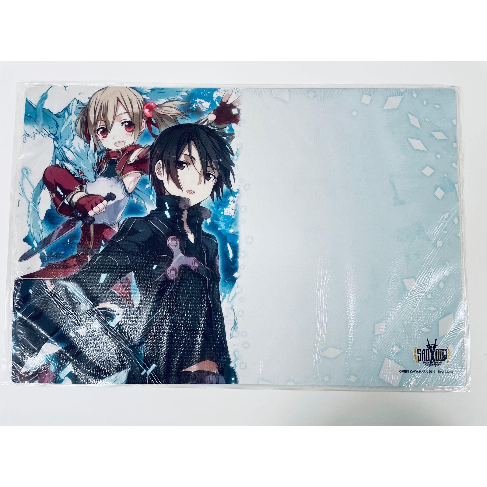 Used Bushiroad Rubber Mat Collection Vol.522 Dengeki Bunko Sword Art Online Aincrad Silica & Kirito