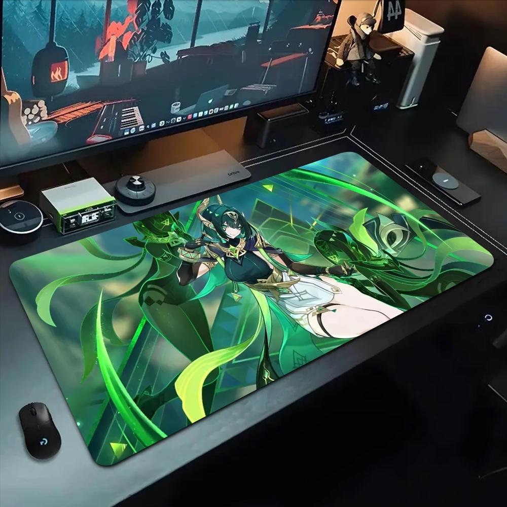 nefer genshin Mouse Pad 500X1000 mm Large Gaming Mousepad Gamer XL Rubber Otaku Keyboard Pad Laptop Desk Mat