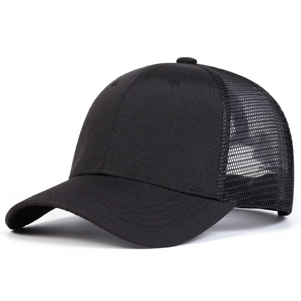 Fashion Baseball Net Caps Adjustable Simple Mesh Peaked Cap Casquette For Man Women Unisex