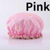 1pc Double Layer Shower Caps,Adjustable Printed Daisy Bonnet,Band Hair Hat for Women Ladies,Four Colors To Choose from