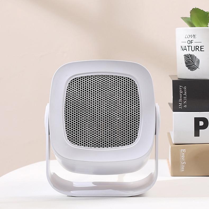 Desktop Electric Heater with Handle Quiet Portable Patio Heater Winter Warm Air Blower Mini Fan Heater for Room Home Office