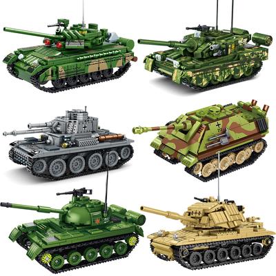 2. světová válka Vojenská Německo JAGDPANTHER G1 Pancéřované vozidlo Typ 59 Střední tank Bojové kostky Armádní Modelovací kostky Sada Dětské hračky