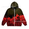 American high street skull skeleton hooded sweater men's and women's trendy brand loose dark street pullover