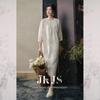 JK&JS Tencel Embroidered New Chinese Style Long Dress