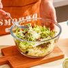 Large Heat-Resistant Glass Salad Bowl Set