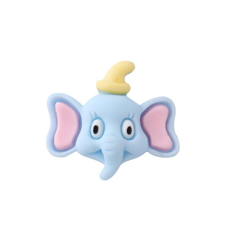 Popular Cartoon Elephant Resin DIY Phone Case, Hair Clip, and Water Cup Sticker Decorations