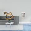 Rustic Wood Horse Figurine Sculpture Ornament for Tabletop Cabinet Stand Dollhouse Bookcase Double