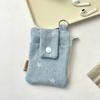 Denim Card Holder Multiple Card Slots ID Card Bank Card Protective Cover Small Coin Purse Wallet Key Organizer
