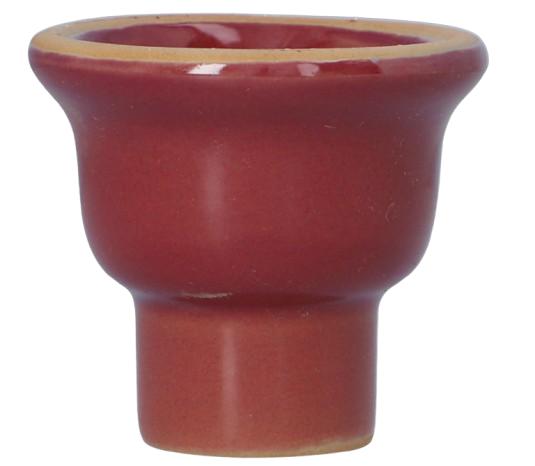 Hookah Bowl for Shisha, Large Ceramic, Red